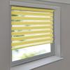 Easy-Shadow Vario STOFFMA Clamp-Fix Double Roller Blind, 47 x 60 cm, Yellow/Light Yellow, Light-Transmitting, No Drilling, Includes 2 Clamp Brackets, Custom-Made view 1