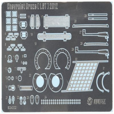 Detail-Up Parts for Chevrolet Cruze 1.6T 2012 WTCC 1:24 Model Kit Aoshima 083000