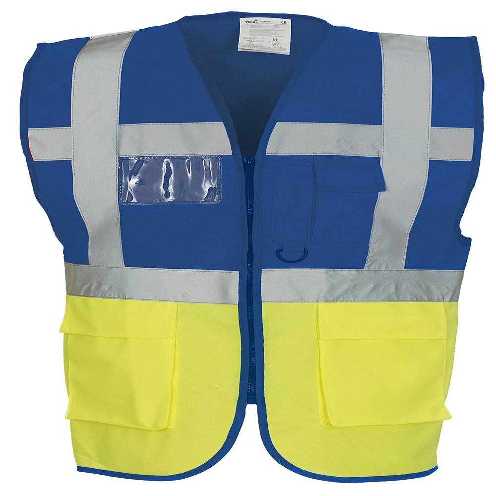 Yoko Multifunctional Executive Hi-Vis Vest - Red/Yellow - XL