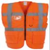 Yoko Multifunctional Executive Hi-Vis Vest - Red/Yellow - XL view 3