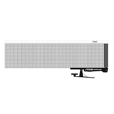 Stiga Match Clip Competition Table Tennis Net, 183 x 15 cm, Black