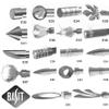 BASIT 2-Track Curtain Rod with Internal Track, Stainless-Steel Look, 20 mm, 280 cm, Wall-Mounted, H40 view 4