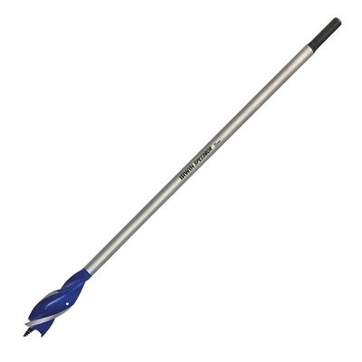 IRWIN 1922004 28 mm x 16 in. Blue Groove 6x Long Wood Drill Bit