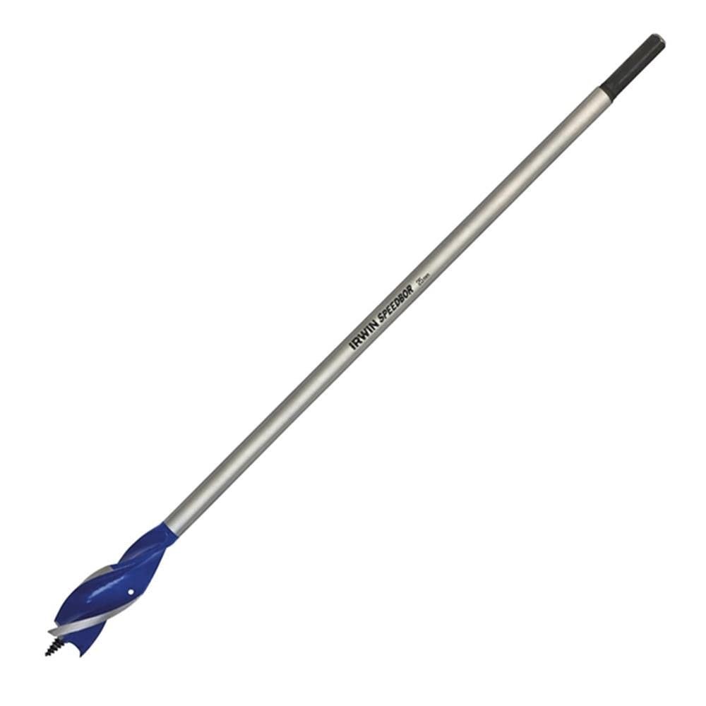IRWIN 1922004 28 mm x 16 in. Blue Groove 6x Long Wood Drill Bit