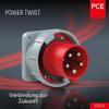 PCE 635-6 63A 5-Pole 6h IP67 CEE Panel-Mount Appliance Plug, Power Twist view 2