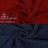 Betz 10-Piece Premium Guest Towel Set, 100% Cotton, 30 x 50 cm, Dark Red and Dark Blue view 3