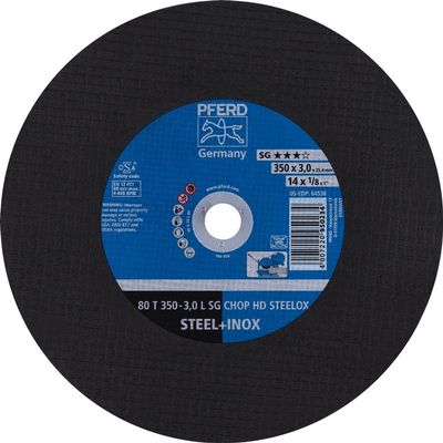 PFERD 66323582 Cutting Wheel 80 T350-3.0 A30 L SG-CHOP-HD-INOX 25.4, 1 pc.