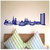 Skyline4u Chemnitz City Skyline Wall Decal, 50 x 12.4 cm, Royal Blue view 3