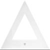 Graphoplex 45° Transparent Drawing Triangle, 3 Straight Edges, 70 cm view 1