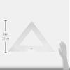 Graphoplex 45° Transparent Drawing Triangle, 3 Straight Edges, 70 cm view 2