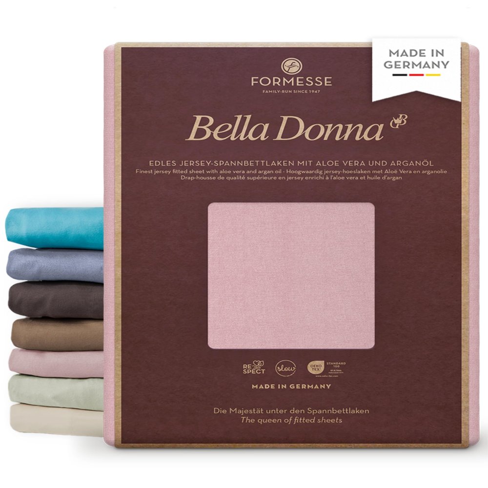 Bella Donna Jersey Alto Premium Box-Spring Fitted Sheet: Smooth, No Pilling