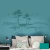 Wall Decal Beach Windflüchter Coast Sea Dunes M1442 – Turquoise, S, 100 × 50 cm view 1