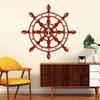 Loft Ship's Wheel with Anchor Wall Decal – 49 Colors / 4 Sizes / Transparent / 20 x 20 cm view 1