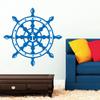 Loft Ship's Wheel with Anchor Wall Decal – 49 Colors / 4 Sizes / Transparent / 20 x 20 cm view 3