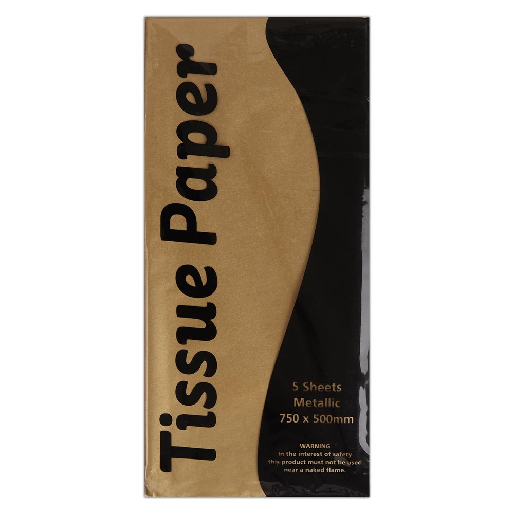Stephens 750 x 500 mm Tissue Paper - Metallic Gold