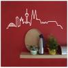 Köln Skyline Silhouette Wall Decal, 120 x 35 cm, Lavender view 3