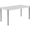 eurokraft | Multipurpose Table | Rectangular | H x W x D 740 x 1,600 x 800 mm | Light Gray Top | Basalt Gray Frame view 1
