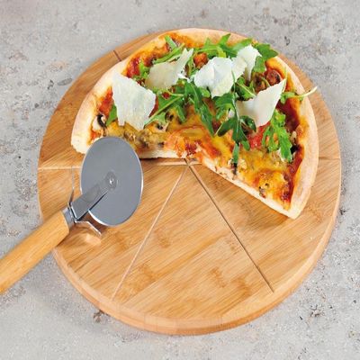 5 Kesper Bamboo Pizza Plates, FSC, 32 cm
