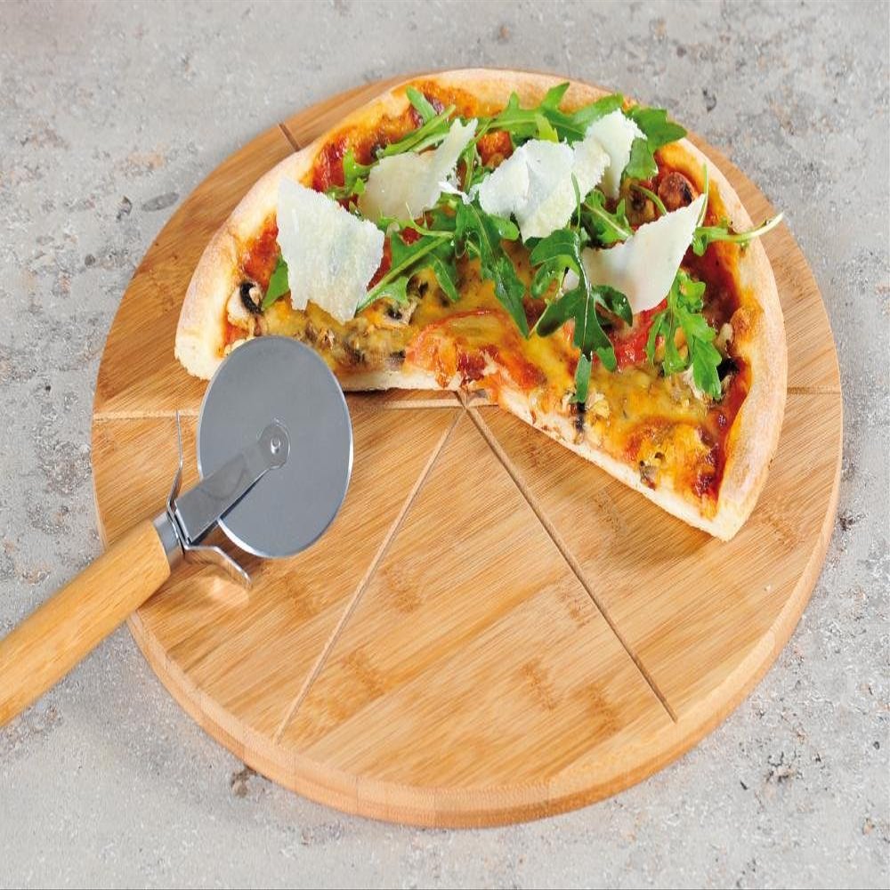 5 Kesper Bamboo Pizza Plates, FSC, 32 cm