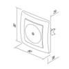 EKONOMIK Anthracite Flush-Mount Blank Cover view 3