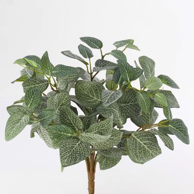 artplants.de Artificial Fittonia JAMIRO, 90 Leaves, Green-White, 35 cm
