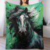 AAPZY Horse Super Soft Flannel Fleece Throw Blanket, 140 x 180 cm view 1