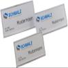 100 Clear Acrylic Name Badges with Combination Clip, 70 x 30 mm view 2