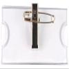 100 Clear Acrylic Name Badges with Combination Clip, 70 x 30 mm view 3