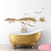 Wall Tattoo Wall Decal Dune Beach Sea Seagull Nautical M1531 – Selected Color: Pink – Selected Size: S, 80 cm W x 33 cm H view 1