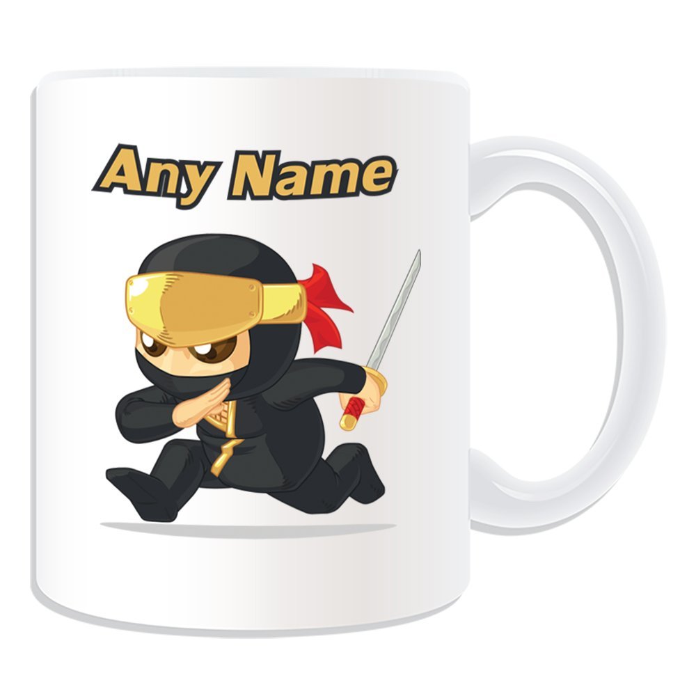 Personalized Ninjutsu Running Mug – Martial Arts Design, White