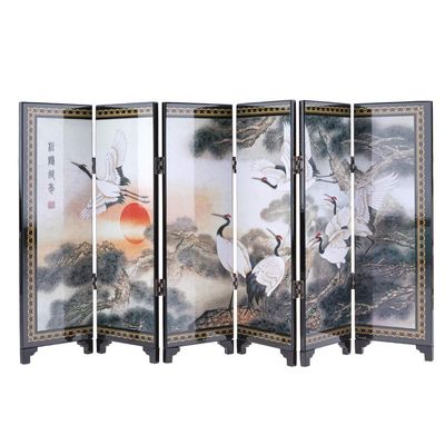 lachineuse Asian Miniature Room Divider, Longevity, 24 x 47 cm