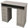 Tvilum Function Plus Desk with 4 Drawers and 1 Lockable Door, Oak Texture, 126 x 55 x 75 cm (W/D/H) view 1