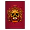 Kartenkaufrausch 4 Cool DIN A4 School Notebooks with Skull Design, Red, Ruling 27 view 1