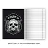 Kartenkaufrausch 4 Cool DIN A4 School Notebooks with Skull Design, Red, Ruling 27 view 2
