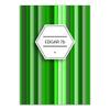 Kartenkaufrausch Set of 8 Personalized A5 School Notebooks, Striped Design, Green Lined, Rule 4 view 1