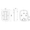 FOS LED Stern Light, 20 m, 135°, White view 2