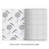 Kartenkaufrausch 4-Pack Flower Power A4 Math Notebooks, Blue Grid, Ruling 7 view 2