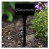 Black Rectangular Acrylic Plant Labels – Custom Name, Weatherproof | Cardamom view 2