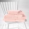 De Witte Lietaer 201390 Bathroom Towel Set: 2 Washcloths, 2 Hand Towels 50 x 100 cm, 2 Bath Towels 70 x 140 cm, Cotton, Pink view 3