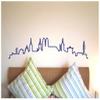 Munich Skyline Silhouette Wall Decal, 30 x 6.5 cm, Black view 3