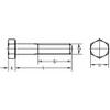 Reidl Hexagon Head Bolts with Partial Thread 5 x 65 mm DIN 931 Class 8.8 Clear Zinc-Plated, 50 pcs. view 4