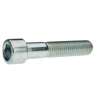 Reidl Socket Head Cap Screws, Hex Socket, 8 x 45 mm, DIN 912, Grade 8.8, Clear Zinc-Plated, 50 pcs