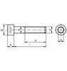 Reidl Socket Head Cap Screws, Hex Socket, 8 x 45 mm, DIN 912, Grade 8.8, Clear Zinc-Plated, 50 pcs view 4