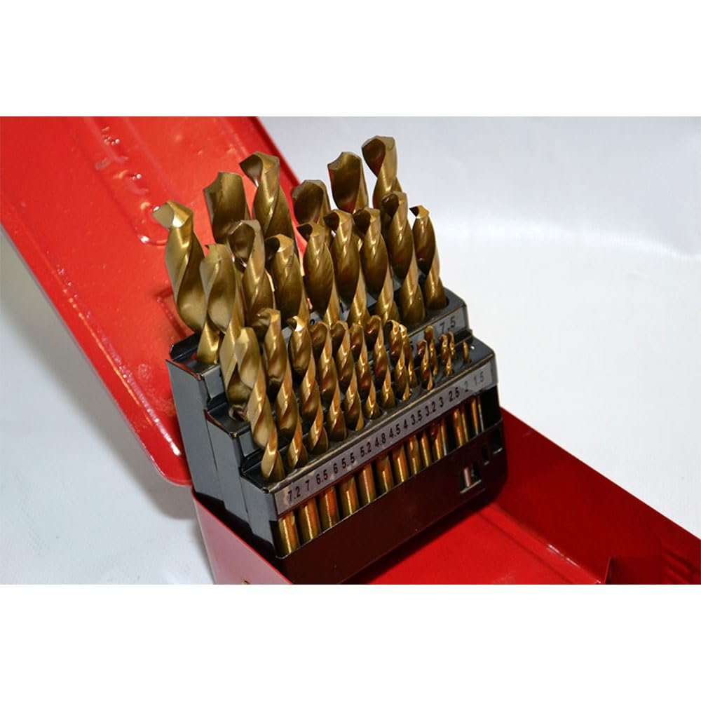 Makita P-61818 Metal Drill Bit Set, 5% Cobalt, DIN 338, 19-Piece