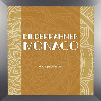 Homedeco-24 Monaco Photo Frame 52 x 56 cm, Brushed Aluminum Finish