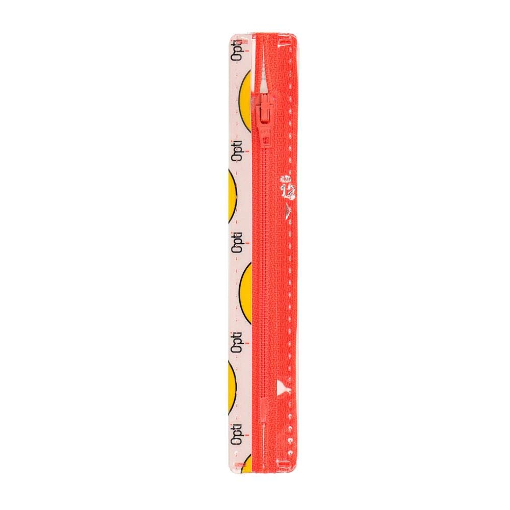 Opti S40-15-00725 Zipper, 100% Polyester, 00725 Red, 15 cm