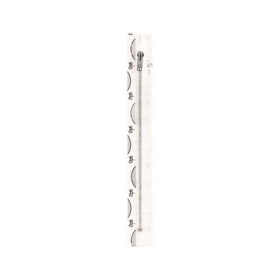 Opti M40-14-00009 Zipper, White 00009, 14 cm