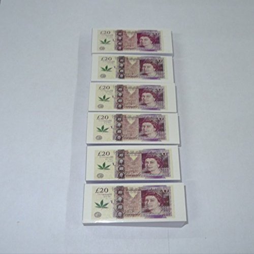 New 20-Pound Note Design Rolling Papers, 6 Booklets