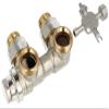 Heimeier Vekolux 1/2" Angled Connection Fitting with Drain view 1