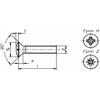 Reidl Pan Countersunk Screws 4 x 8 mm DIN 966 A2 Plain, 10-Pack view 4